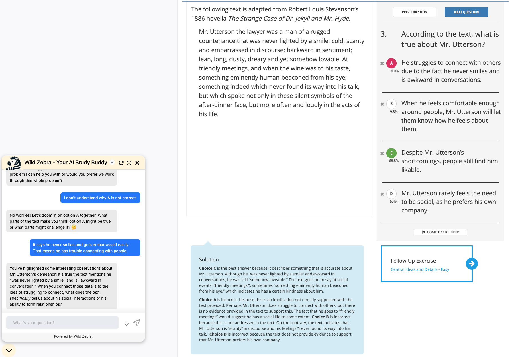 Test Innovators Score Report Question Review