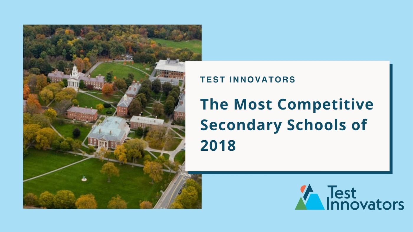 The Most Competitive Secondary Schools of 2018