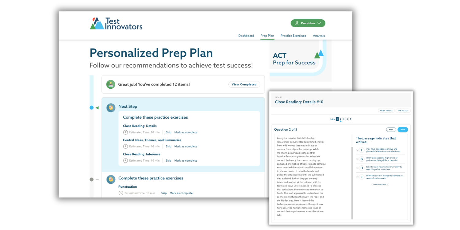 Refine your ACT skills with Test Innovators